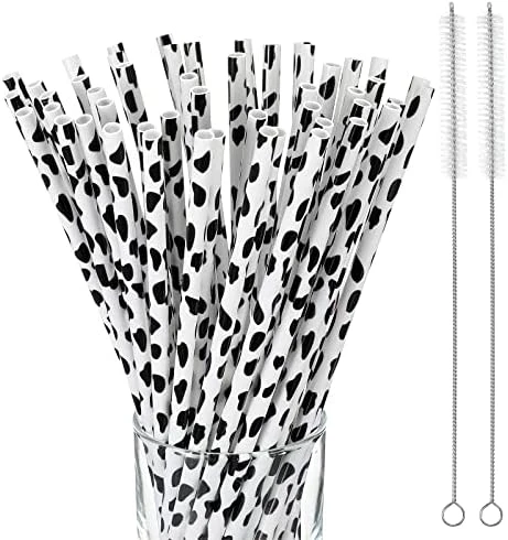 Animal Print Tall Straw Set Reusable Plastic Straws Cow Print Straws Black And White Tumbler Plastic Straw Fun Reusable Drinking Straws And 2 Cleaning Brushes For Birthday Party Supplies (26) 7 Animal Print Tall Straw Set Reusable Plastic Straws Cow Print Straws Black And White Tumbler Plastic Straw Fun Reusable Drinking Straws And 2 Cleaning Brushes For Birthday Party Supplies (26) - Image 7