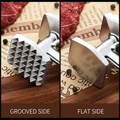Meat Tenderizer Hammer Mallet Tool Pounder For Tenderizing Steak Beef And Poultry. With Rubber Comfort Grip Handle -Peugeot Shop 515uLXmqawS
