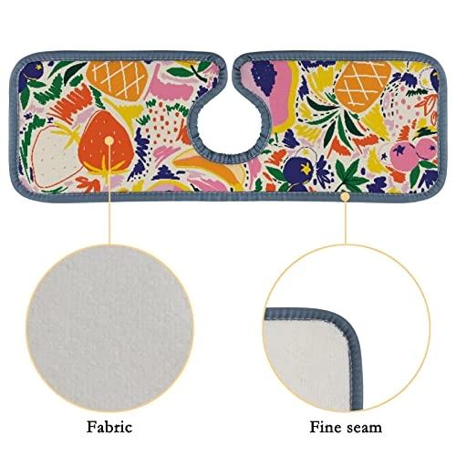 15" Microfiber Cloth Kitchen Faucet Absorbent Mat Splash Guard Drip Water Catcher Countertop Drying Protector Pads Faucet Behind For Bedroom Farmhouse Trendy Bright Colors Of Summer Fruits 4 15" Microfiber Cloth Kitchen Faucet Absorbent Mat Splash Guard Drip Water Catcher Countertop Drying Protector Pads Faucet Behind For Bedroom Farmhouse Trendy Bright Colors Of Summer Fruits - Image 4