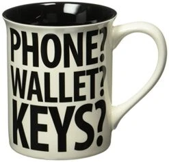 Enesco Our Name Is Mud “Forgetful” Stoneware Mug, 16 Oz.