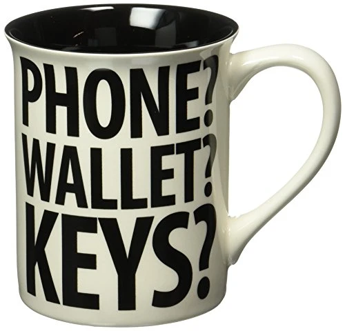 Enesco Our Name Is Mud “Forgetful” Stoneware Mug, 16 Oz. 1 Enesco Our Name Is Mud “Forgetful” Stoneware Mug, 16 Oz.