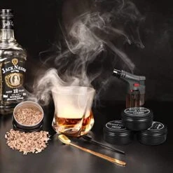 Cocktail Smoker Kit With Torch With 4 Flavors Wood Chips, Old Fashioned Smoker Kit For Infused Cocktail, Cheese, Salad And Meats, Gifts For Men, Dad And Boyfriend (No Butane) 7 Cocktail Smoker Kit With Torch With 4 Flavors Wood Chips, Old Fashioned Smoker Kit For Infused Cocktail, Cheese, Salad And Meats, Gifts For Men, Dad And Boyfriend (No Butane) -Peugeot Shop 5162WGCygOL