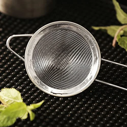 Fine Mesh Sieve Strainer Stainless Steel Cocktail Strainer Food Strainers Tea Strainer Coffee Strainer With Long Handle For Double Straining Utensil 3.3 Inch By Homestia 4 Fine Mesh Sieve Strainer Stainless Steel Cocktail Strainer Food Strainers Tea Strainer Coffee Strainer With Long Handle For Double Straining Utensil 3.3 Inch By Homestia - Image 4