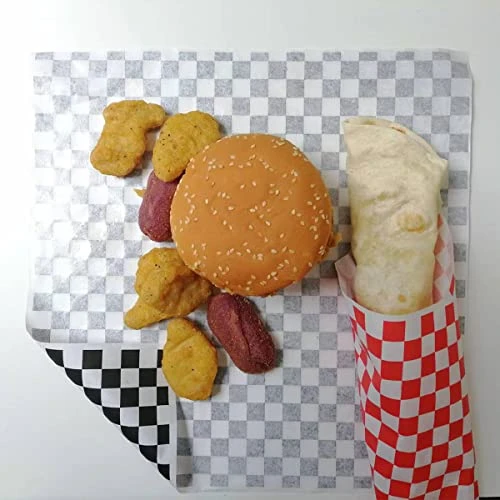 100 Sheets Black And White Checkered Dry Waxed Deli Paper Sheets, Grease Resistant Checkered ,Checkered Paper ,Deli Liner ,Checkered Paper Liners ,Checkered Basket Liners/Deli Paper (11.5''x11.5'') 5 100 Sheets Black And White Checkered Dry Waxed Deli Paper Sheets, Grease Resistant Checkered ,Checkered Paper ,Deli Liner ,Checkered Paper Liners ,Checkered Basket Liners/Deli Paper (11.5''x11.5'') - Image 5