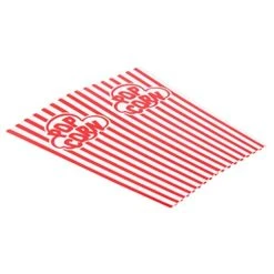 Popcorn Containers Boxes (100 Pack) - Striped White And Red Paper - For Home Movie Theater -Peugeot Shop 516c3C58MtL