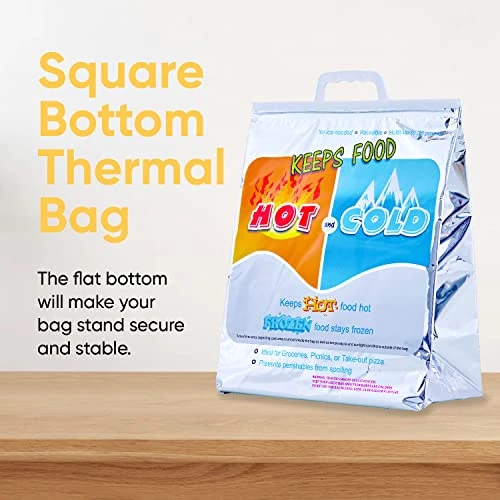 Hot And Cold Reusable Insulated Bag Food Storage For Frozen Items & Hot Items Including Lunch Bags & Grocery Shopping Bags Reinforced Heavy Duty Refrigerated Totes (1, 13"x7"x15.5") 3 Hot And Cold Reusable Insulated Bag Food Storage For Frozen Items & Hot Items Including Lunch Bags & Grocery Shopping Bags Reinforced Heavy Duty Refrigerated Totes (1, 13"x7"x15.5") - Image 3