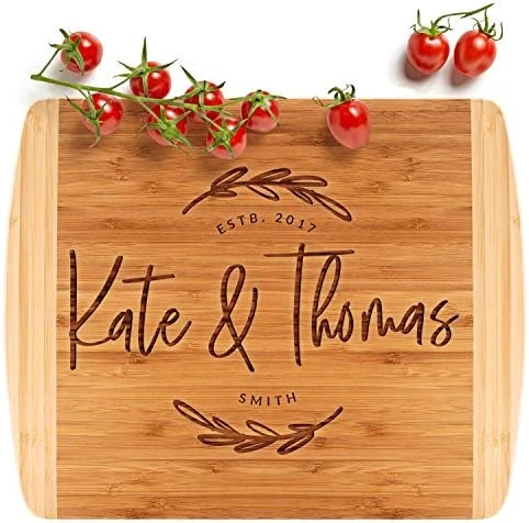 Housewarming Present For New Apartment, Cutting Board Personalized | 13.5x11.5 | 12 Designs & 2 Sizes, Wedding Gifts For The Couples - 2 Tone Block Board #G 7 Housewarming Present For New Apartment, Cutting Board Personalized | 13.5x11.5 | 12 Designs & 2 Sizes, Wedding Gifts For The Couples - 2 Tone Block Board #G - Image 7