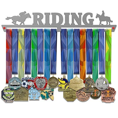 VICTORY HANGERS Riding Medal Hanger Display - Wall Mounted Award Metal Holder - 100% Stainless Steel Rack For Champions 1 VICTORY HANGERS Riding Medal Hanger Display - Wall Mounted Award Metal Holder - 100% Stainless Steel Rack For Champions