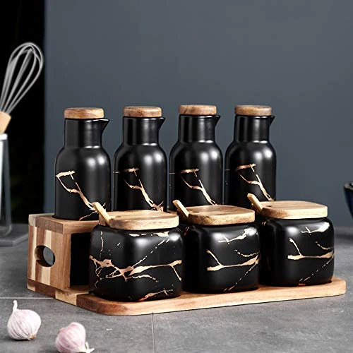2 Pack Ceramic Oil And Vinegar Soy Sauce Maple Syrup Dispenser Bottle For Kitchen 380ml (Black) 5 2 Pack Ceramic Oil And Vinegar Soy Sauce Maple Syrup Dispenser Bottle For Kitchen 380ml (Black) - Image 5