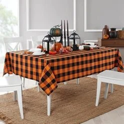 Use Living Fall Buffalo-Check Table Runner, Seasonal Farmhouse Table Runner, 13" W X 70" L, Orange And Black 18 Use Living Fall Buffalo-Check Table Runner, Seasonal Farmhouse Table Runner, 13" W X 70" L, Orange And Black -Peugeot Shop 516xkWd7R2L. AC