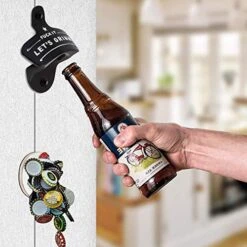 Bottle Opener Wall Mounted, Christmas Funny Wall Mount Bottle Opener For Men Dad Beer Lovers,Novelty Birthday Fathers Day With Mounting Screws Wall Anchors(1 Pack) 12 Bottle Opener Wall Mounted, Christmas Funny Wall Mount Bottle Opener For Men Dad Beer Lovers,Novelty Birthday Fathers Day With Mounting Screws Wall Anchors(1 Pack) -Peugeot Shop 5170gCXa6uL