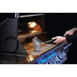 Napoleon 64000 Rotisserie Basket Grill Accessory, Stainless Steel & Barbecue Grill Accessory 62059 - Bristle-Free Triple-Row Grill Brush With Rolled Stainless Steel - BBQ Grill Maintenance Accessory -Peugeot Shop 51756kytRjL