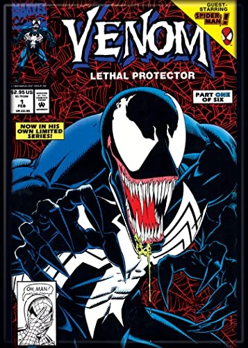 Marvel Comics Venom Lethal Protector No. 1 2.5" X 3.5" Magnet For Refrigerators And Lockers… 1 Marvel Comics Venom Lethal Protector No. 1 2.5" X 3.5" Magnet For Refrigerators And Lockers…