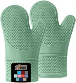 Heat And Slip Resistant Silicone Oven Mitts Set, Soft Cotton Lining, Waterproof, BPA-Free, Long Flexible Thick Gloves For Cooking, BBQ, Kitchen Mitt Potholders, Sets Of 2, 12.5 In, Black 25 Heat And Slip Resistant Silicone Oven Mitts Set, Soft Cotton Lining, Waterproof, BPA-Free, Long Flexible Thick Gloves For Cooking, BBQ, Kitchen Mitt Potholders, Sets Of 2, 12.5 In, Black -Peugeot Shop 517HaSYz1lL. AC