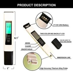 TDS Meter,Accurate And Reliable,Water Testing Kits For Drinking Water,Professional Water Meter,TDS, EC & Temp Meter 3 In 1(White) 12 TDS Meter,Accurate And Reliable,Water Testing Kits For Drinking Water,Professional Water Meter,TDS, EC & Temp Meter 3 In 1(White) -Peugeot Shop 517IvQKUQBL