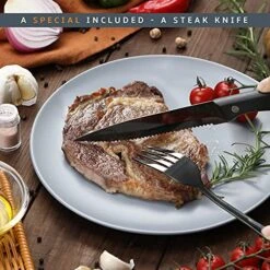 Portable Travel Utensils Set, Travel Camping Cutlery Set, Reusable Stainless Steel Flatware Set With Case For Office School Picnic (Black) 9 Portable Travel Utensils Set, Travel Camping Cutlery Set, Reusable Stainless Steel Flatware Set With Case For Office School Picnic (Black) -Peugeot Shop 517JGah3MLS