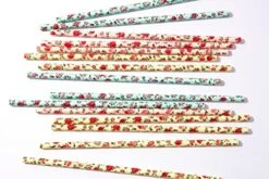 Floral Paper Straws (75 Pack, Pink, Blue, Yellow) Vintage Flower & Rose Designs, Biodegradable Eco Friendly Disposable Party Straws For Party & Events By JPACO -Peugeot Shop 517lJgYJlvL