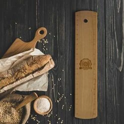 Remium Baguette Flipping Board- Baguette Transfer Peel- Bread Peel- Bakers Peel- Solid Hardwood Baguette Tools By Vie De Pain -Peugeot Shop 517rEeZ7I1L