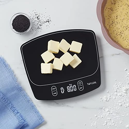 Taylor Waterproof Digital Kitchen Scale, 11 Pounds, Black 4 Taylor Waterproof Digital Kitchen Scale, 11 Pounds, Black - Image 4