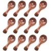 Small Wooden Spoon, 10PCS 3 Inches Ice Cream Salt Spoon Honey Coffee Tea Sugar Salt Jam Mustard Spoons