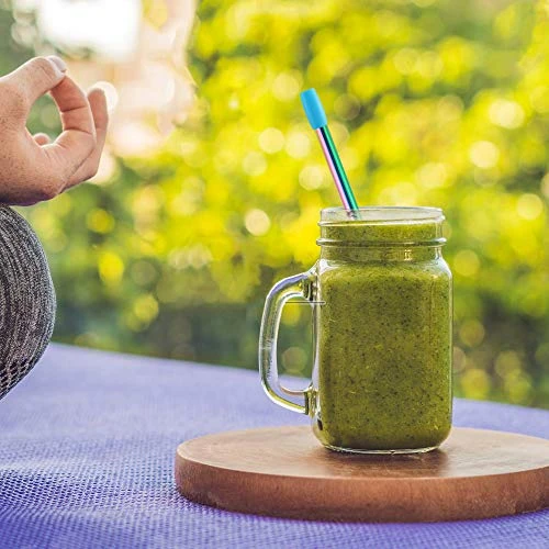 3 Pcs Reusable Boba Straws & Smoothie Straws, 0.5" Wide Stainless Steel Straws, Angled Tips Metal Straws For Bubble Tea, Milkshakes, Smoothies With Cleanning Brush & Case (Rainbow) 5 3 Pcs Reusable Boba Straws & Smoothie Straws, 0.5" Wide Stainless Steel Straws, Angled Tips Metal Straws For Bubble Tea, Milkshakes, Smoothies With Cleanning Brush & Case (Rainbow) - Image 5