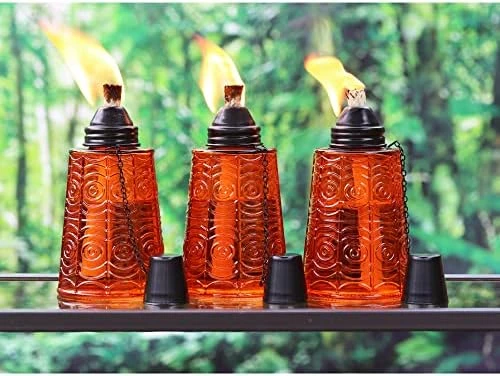 Seraphic Torches For Outside - Citronella 16oz Table Top Torch For Patio, Garden, Lawn, And Outdoor Parties, Set Of 3, Purple 7 Seraphic Torches For Outside - Citronella 16oz Table Top Torch For Patio, Garden, Lawn, And Outdoor Parties, Set Of 3, Purple - Image 7