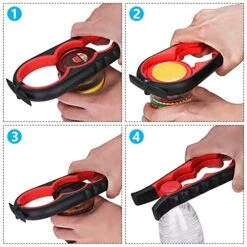 5 In 1 Multi Function Bottle Jar Opener Kit,Non Slip Safe Cut Can Lid Grip Opener,Suitable Manual Can And Jar Opener Handheld For Children,Arthritis,Women,Elderly,Kitchen & Restaurant -Peugeot Shop 518KXZ9CnqS