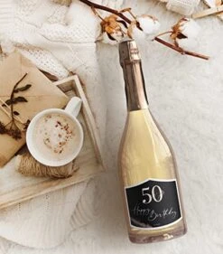 Coon 50th Birthday Wine Bottle Labels - 50th Birthday Party Favors - Golden Glamour -Peugeot Shop 518LF8kHq5L