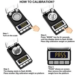 Illigram Scale 50g / 0.001g, Reloading Scale With 2X 20g Calibration Weight, High Precision Jewelry Scale With Large LCD Display, MG Scale For Gold Medicine Powder, Battery Included -Peugeot Shop 518XKj7SsEL