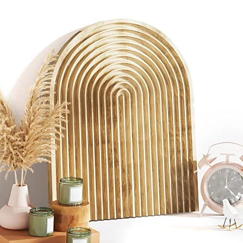 Decorative Wood Serving Board - Beech Arch Wood Tray Cutting Boards For Kitchen, Unique Wood Decor Cutting Board, Charcuterie Serving Tray Wooden Boards 5 Decorative Wood Serving Board - Beech Arch Wood Tray Cutting Boards For Kitchen, Unique Wood Decor Cutting Board, Charcuterie Serving Tray Wooden Boards - Image 5