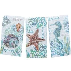Signs Set Of 3 Beachcomber Dual Purpose Terry Kitchen Towels