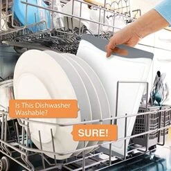 Xtra Large Cutting Boards, Plastic Cutting Boards For Kitchen (Set Of 4) Cutting Board Set Dishwasher Chopping Board With Juice Grooves Easy-Grip Handles, Grey, Empune -Peugeot Shop 518s80U0PmS