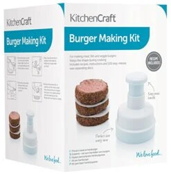 KitchenCraft Beef Burger Press With 100 Wax Discs In Gift Box, Plastic -Peugeot Shop 51927hHoCwL