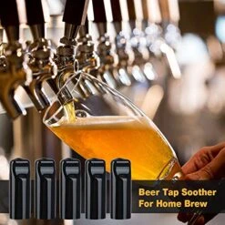 Beer Faucet Cap & Plug FERRODAY 10 Pieces Faucet Cap & Plug Brush Draft Beer Rubber Tap Soother Sanitary Covers Beer Faucet Brush Plugs Beer Faucet Tap Cleaning Plug - 5+5 Black -Peugeot Shop 5192xOpyzFL