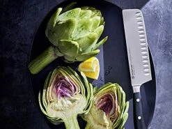 Wüsthof Usthof Classic IKON Hollow Edge Nakiri, One Size, Black, Stainless -Peugeot Shop 519Fok9UWxL