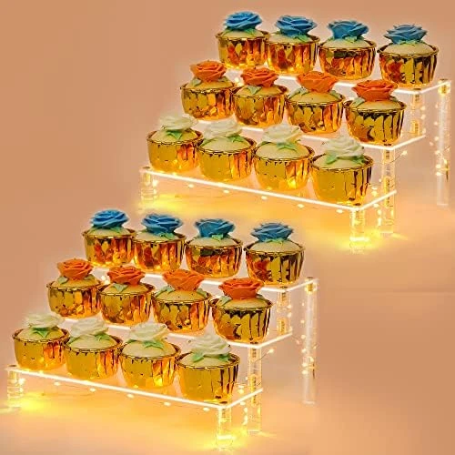 Display Shelf Cake Stand – 4 Tier Shelf Cake Pop Stand – Multifunctional And Durable Acrylic Stand – Mounting Hardware Included – Ideal For Desserts, Cosmetics, Glassware, Figurines 14 Display Shelf Cake Stand – 4 Tier Shelf Cake Pop Stand – Multifunctional And Durable Acrylic Stand – Mounting Hardware Included – Ideal For Desserts, Cosmetics, Glassware, Figurines - Image 14