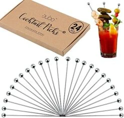 Cocktail Picks Stainless Steel Toothpicks - (12 Pack / 4 Inch) Martini Picks Reusable Fancy Metal Drink Skewers Garnish Sticks For Martini Olives Appetizers Bloody Mary Brandied 11 Cocktail Picks Stainless Steel Toothpicks - (12 Pack / 4 Inch) Martini Picks Reusable Fancy Metal Drink Skewers Garnish Sticks For Martini Olives Appetizers Bloody Mary Brandied -Peugeot Shop 519PsfMpg2S. AC