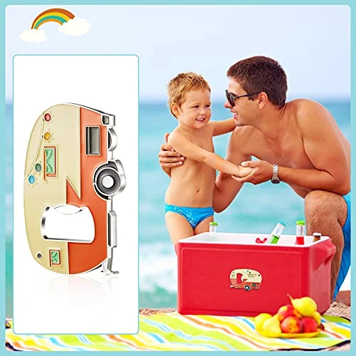 Bottle Openers Magnetic With Fridge Magnet Sticker Refrigerator Magnet Beer Bottle Openers, RV Caravan Camper Bottle Openers For Indoor Outdoor Picnic Home Kitchen Tools (Blue, Yellow,2 Pieces) 2 Bottle Openers Magnetic With Fridge Magnet Sticker Refrigerator Magnet Beer Bottle Openers, RV Caravan Camper Bottle Openers For Indoor Outdoor Picnic Home Kitchen Tools (Blue, Yellow,2 Pieces) - Image 2