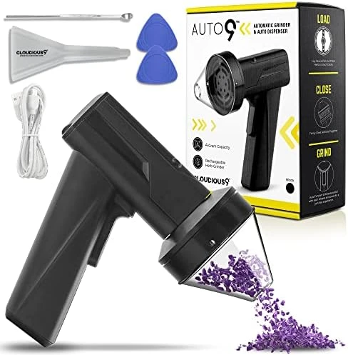 Auto9 2.5" Large Electric Grinder: Auto Spice Grinder With Auto Dispensing, Portable 4 Gram Capacity Grinder For Food Spices With Two-Direction Rocker Switch Block Free(Black) 4 Auto9 2.5" Large Electric Grinder: Auto Spice Grinder With Auto Dispensing, Portable 4 Gram Capacity Grinder For Food Spices With Two-Direction Rocker Switch Block Free(Black) - Image 4