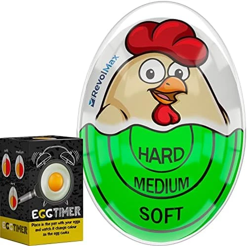 Kitchen Egg Timer That Changes Colors When Done, Hard Boiled Egg Timers, Perfect Egg Timer For Boiling Eggs, Perfect Egg Boiler Timer By RevolMax (2 Pack, Red) 13 Kitchen Egg Timer That Changes Colors When Done, Hard Boiled Egg Timers, Perfect Egg Timer For Boiling Eggs, Perfect Egg Boiler Timer By RevolMax (2 Pack, Red) - Image 13