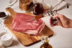 J&B Goods Professional Automatic BBQ Meat Marinade Injector Gun Kit With Case, 2 Oz Large Capacity Barrel And 4 Commercial Grade Marinade Needles. -Peugeot Shop 51A3V9G26IL