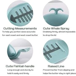Whale Butter Dish, Cute Butter Dish, Funny Gifts For Mom Wife Friends, Fish Bone Cutting Measuring Lines And Tail Non-slip Design, Ideal Decor Gift For Birthday Wedding Housewarming, Turquoise 12 Whale Butter Dish, Cute Butter Dish, Funny Gifts For Mom Wife Friends, Fish Bone Cutting Measuring Lines And Tail Non-slip Design, Ideal Decor Gift For Birthday Wedding Housewarming, Turquoise -Peugeot Shop 51AAjIs0vDL