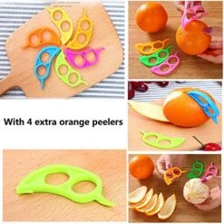 Apple Corer, Stainless Steel Bell Pepper, Apple Or Pear Core Remover With 4 Pcs Orange Citrus Peeler 5 Apple Corer, Stainless Steel Bell Pepper, Apple Or Pear Core Remover With 4 Pcs Orange Citrus Peeler -Peugeot Shop 51AHplGTAUL