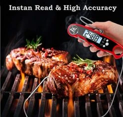 Best Digital Meat Thermometers For Cooking - Waterproof Instant Read Food Thermometer - Liquids Candy BBQ Grill Kitchen Thermometer With Long Probe, Perfect For Grilling And Smoking -Peugeot Shop 51ANN2W003L