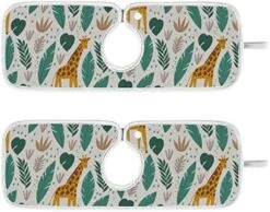 Kcldeci 2 Pack Faucet Mat Splash Guard For Kitchen Sink,Cute Wild Safari African Giraffe 30x5 Inch Faucet Handle Drip Catcher Tray Absorbent Mat Fast Dry Mat For Kitchen, Bathroom -Peugeot Shop 51AOZlc7JXL. AC 1