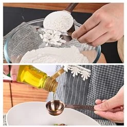 Measuring Cups And Spoons Set, Copper Measuring Cups And Spoons Set, Stainless Steel Measuring Cups And Spoons, Copper Plated Measuring Cups Spoons, 6 Measurer Cups, 7 Measurement Spoons -Peugeot Shop 51AOlCvzUeS