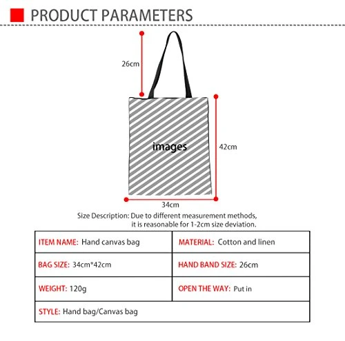 UNICEU Womens Printed Canvas Tote Shoulder Bag Fashion Shopping Casual Bag Foldaway Travel Bag 2 UNICEU Womens Printed Canvas Tote Shoulder Bag Fashion Shopping Casual Bag Foldaway Travel Bag - Image 2