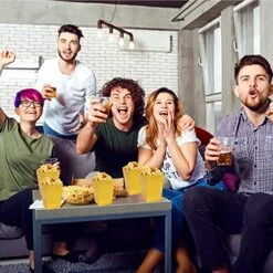 24 Pcs Popcorn Boxes Mini Paper Popcorn Box Cardboard Popcorn Container For Party, Gold -Peugeot Shop 51AZqhnzS5L