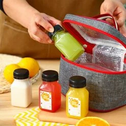 24pcs 4oz Plastic Juice Bottles With Black Caps Empty Reusable Clear Bottles With Label, Funnel And Brush Beverage Containers Bulk With Lids For Juicing, Smoothies, Drinking, Fridge -Peugeot Shop 51AZtXHyiTL