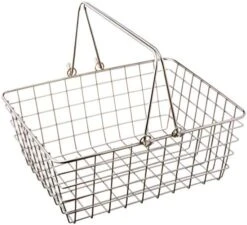 Wire Storage Basket, Medium, Chrome (43270) -Peugeot Shop 51Ae5g5yyPL. AC